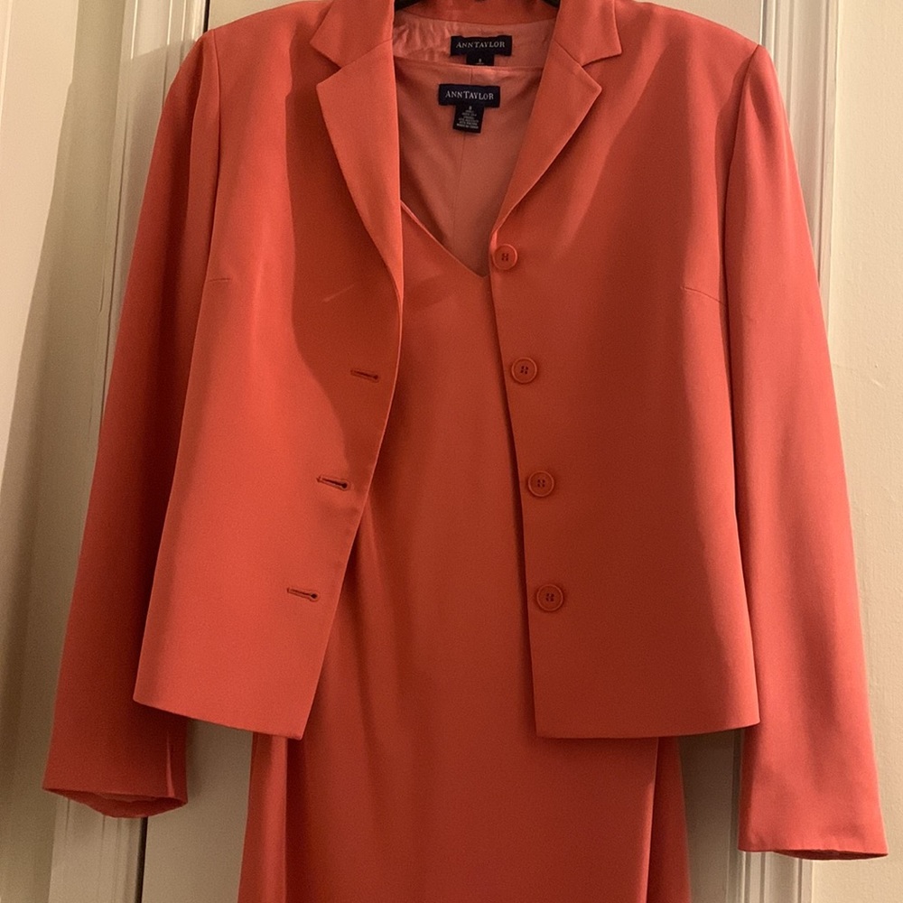 Anne Taylor Silk Dress and Blazer